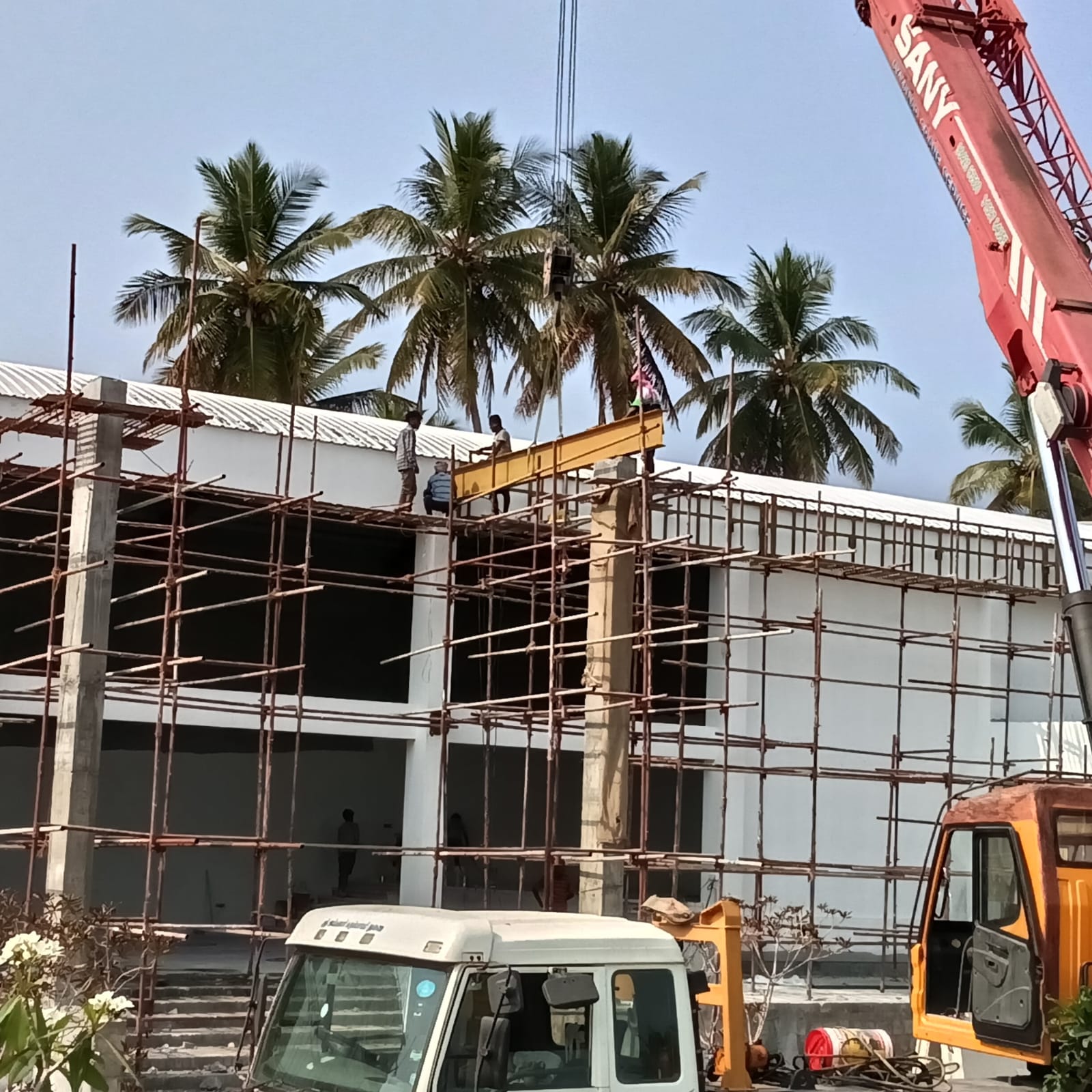 Scaffolding & Structural Steel Beam Erection