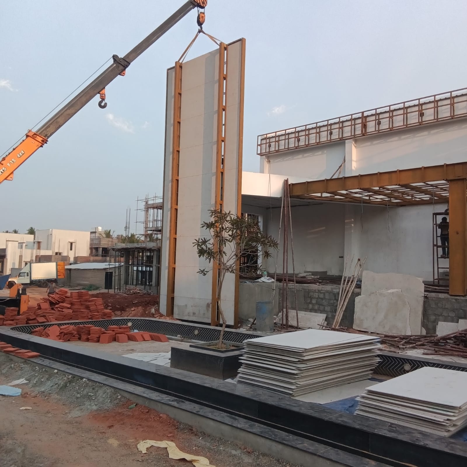 Modern Canopy Steel Truss Erection